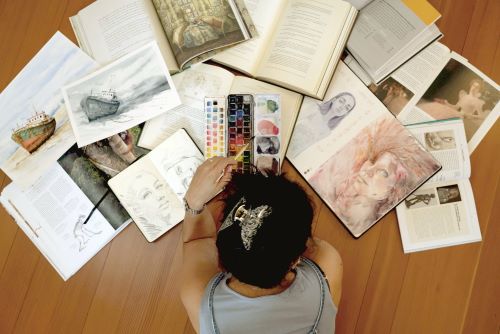 Malen mit Aquarellfarben 261-72006